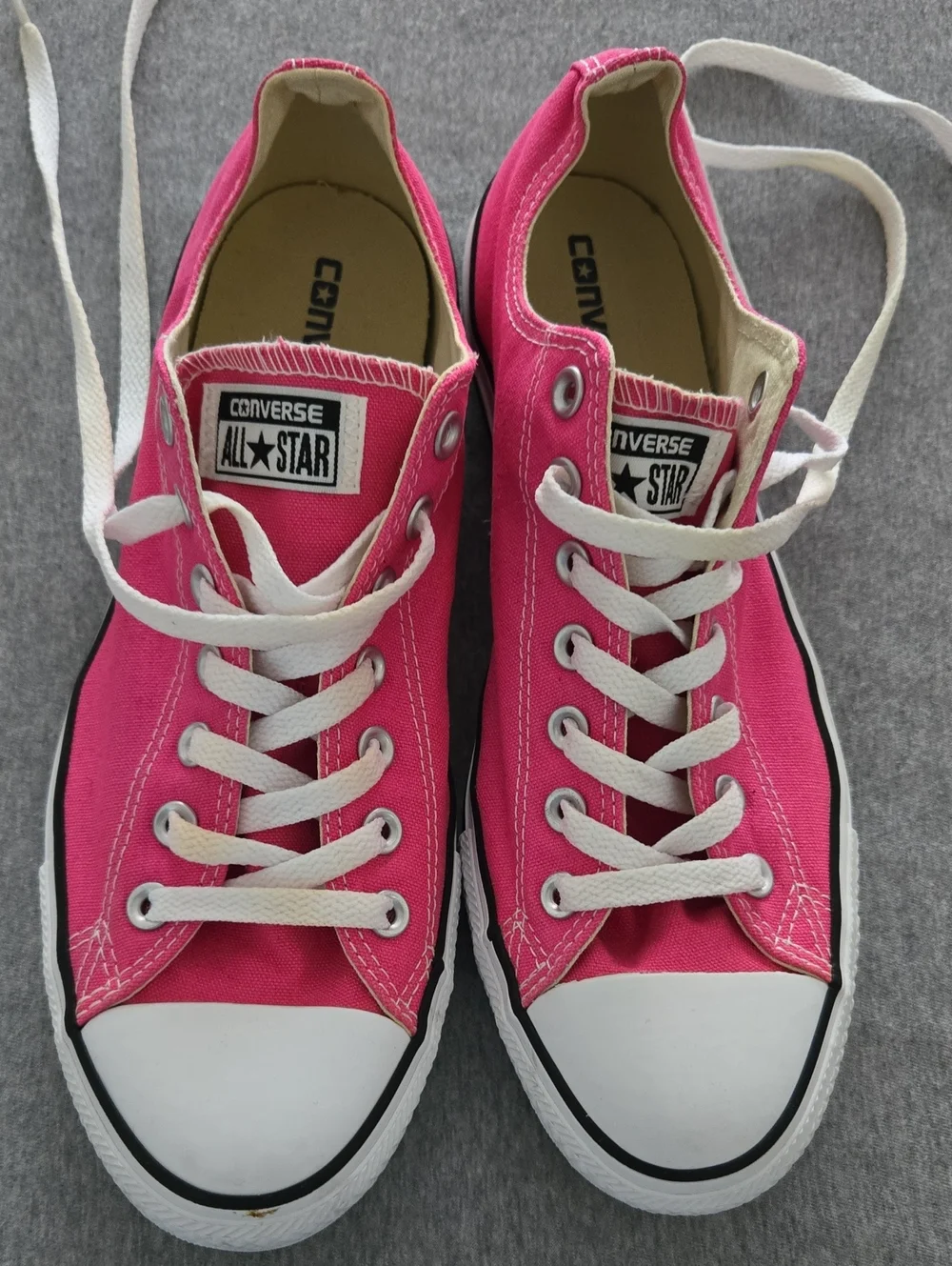 Converse Pink Low-Top Canvas Sneakers